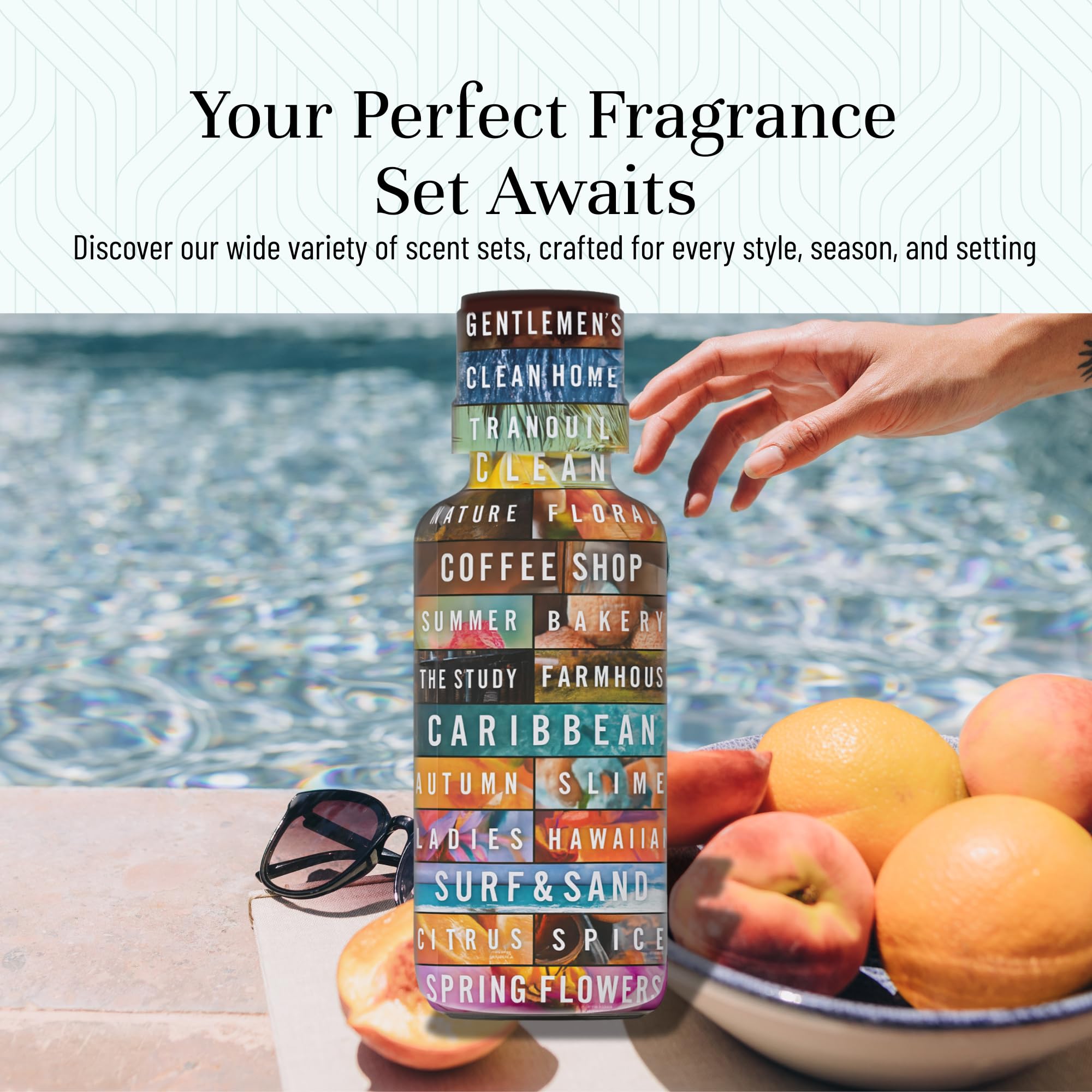 Pina Colada fragrance oil bottle from P&J Trading Summer Set