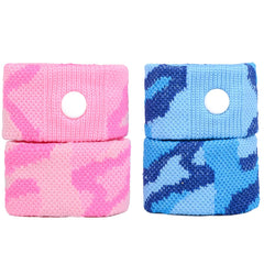 P6 kids wristband close-up blue highlights comfortable fit for long trips.