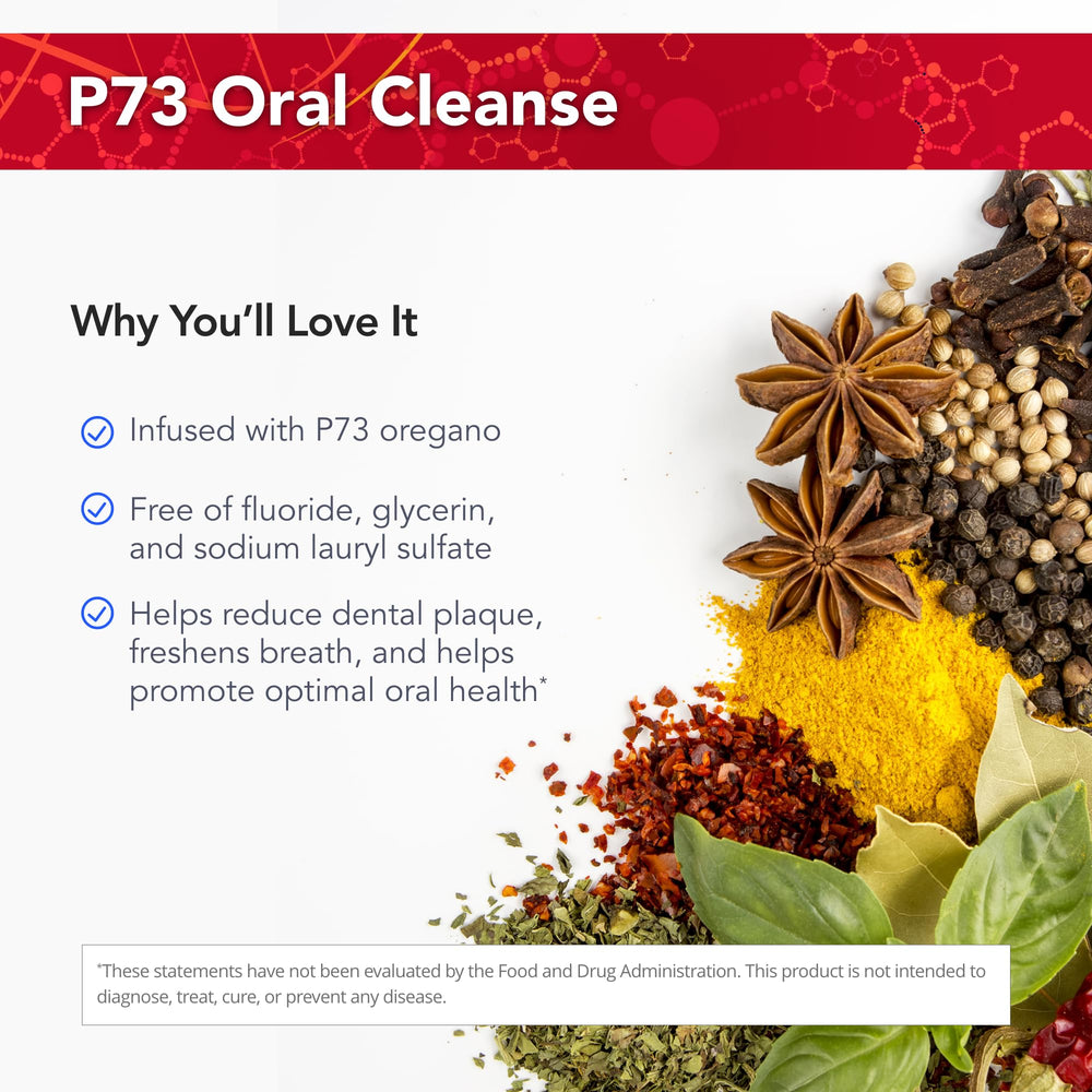 P73 oregano oil illustration highlighting purity