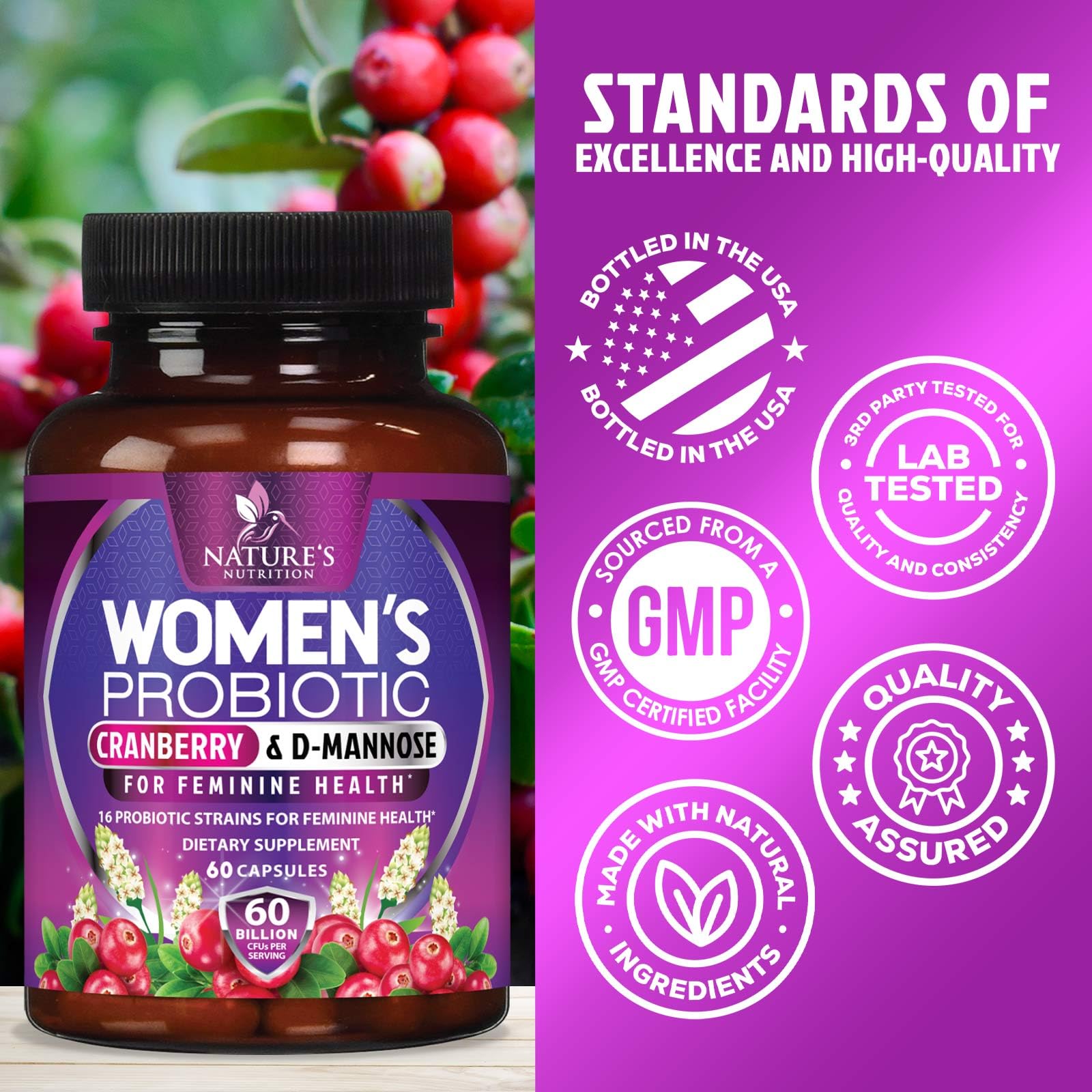 Probiotic helping balance vaginal pH
