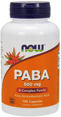 PABA 500mg bottle with 100 capsules - pack of 2