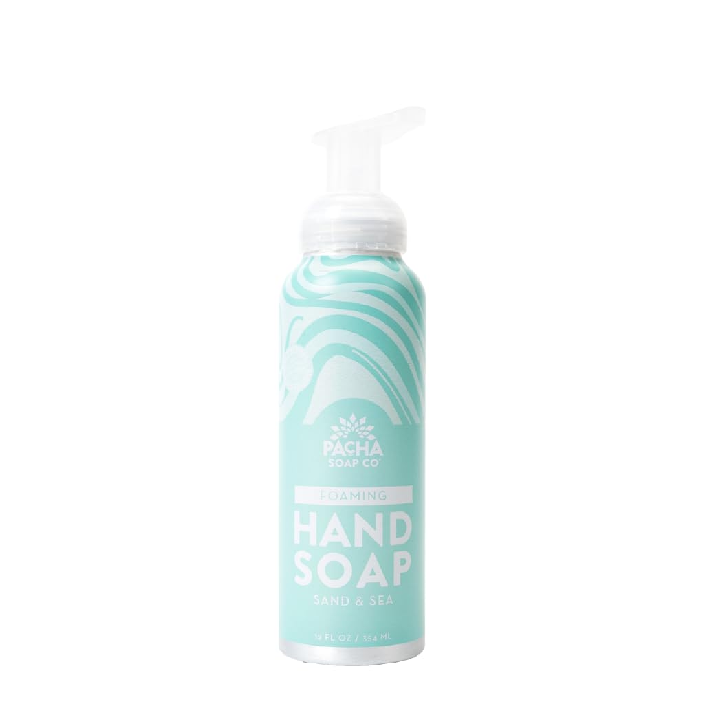 Pacha Soap Co Sand & Sea Foaming Hand Soap for daily cleansing with a coastal scent.