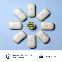 Pacific Spirit Shampoo Bar long lasting formula lasts over 100 washes.