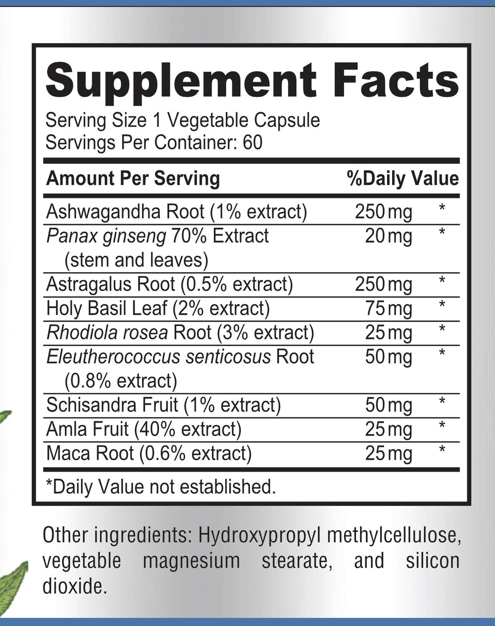 Pack of 2 bottles with 60 capsules per bottle