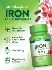 Pack of 2 Nature's Truth iron supplements