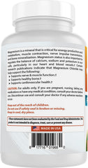 Product packaging and labeling for Best Naturals Magnesium Chloride Complex.