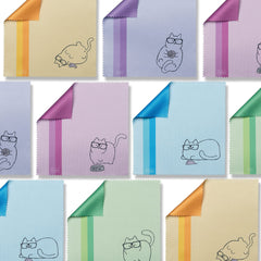 10-pack individually wrapped microfiber cloths in gift-ready packaging