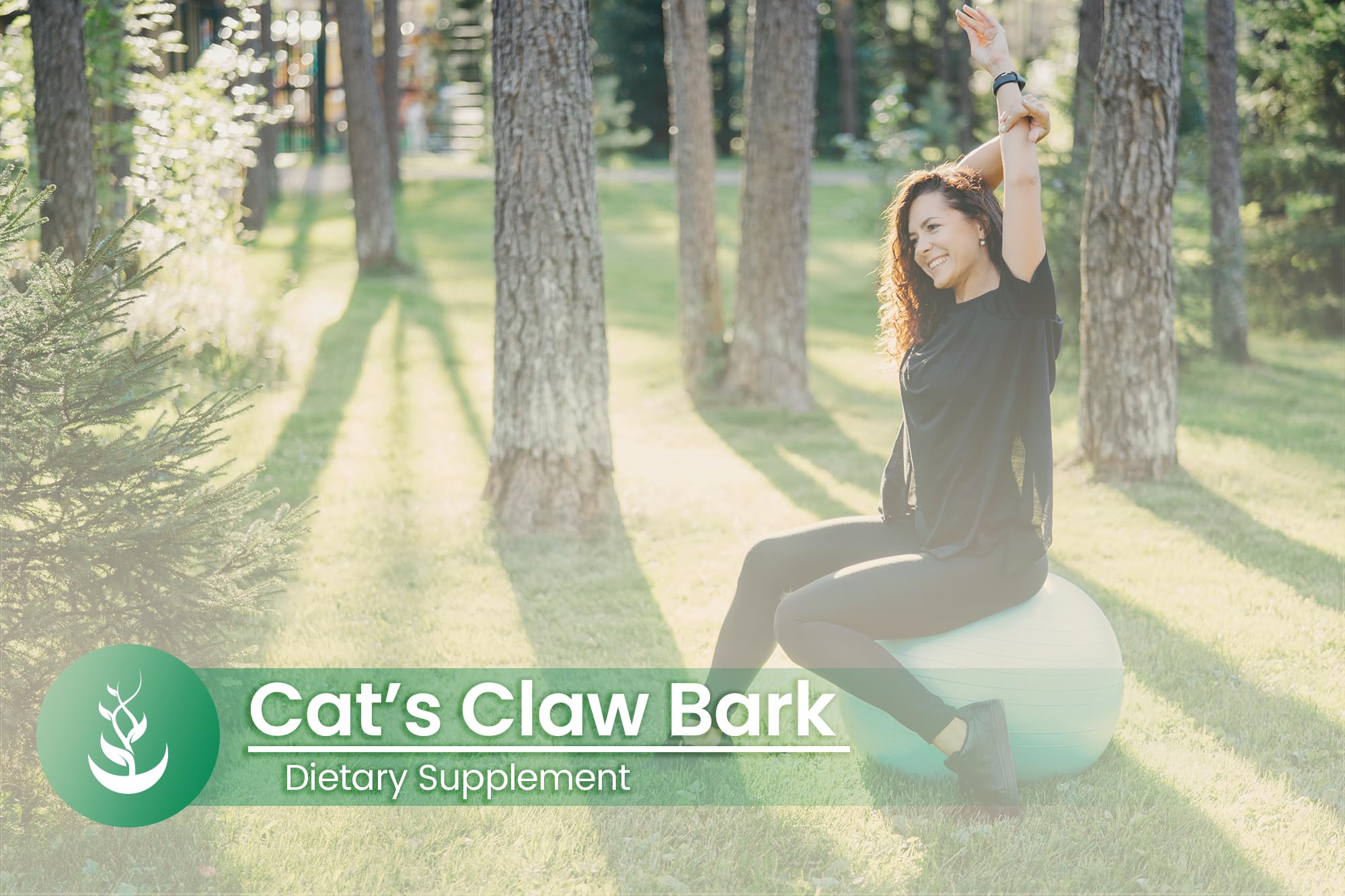 Packaging from Utah, USA of Cat's Claw Bark capsules