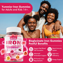 Packaging of iron gummies