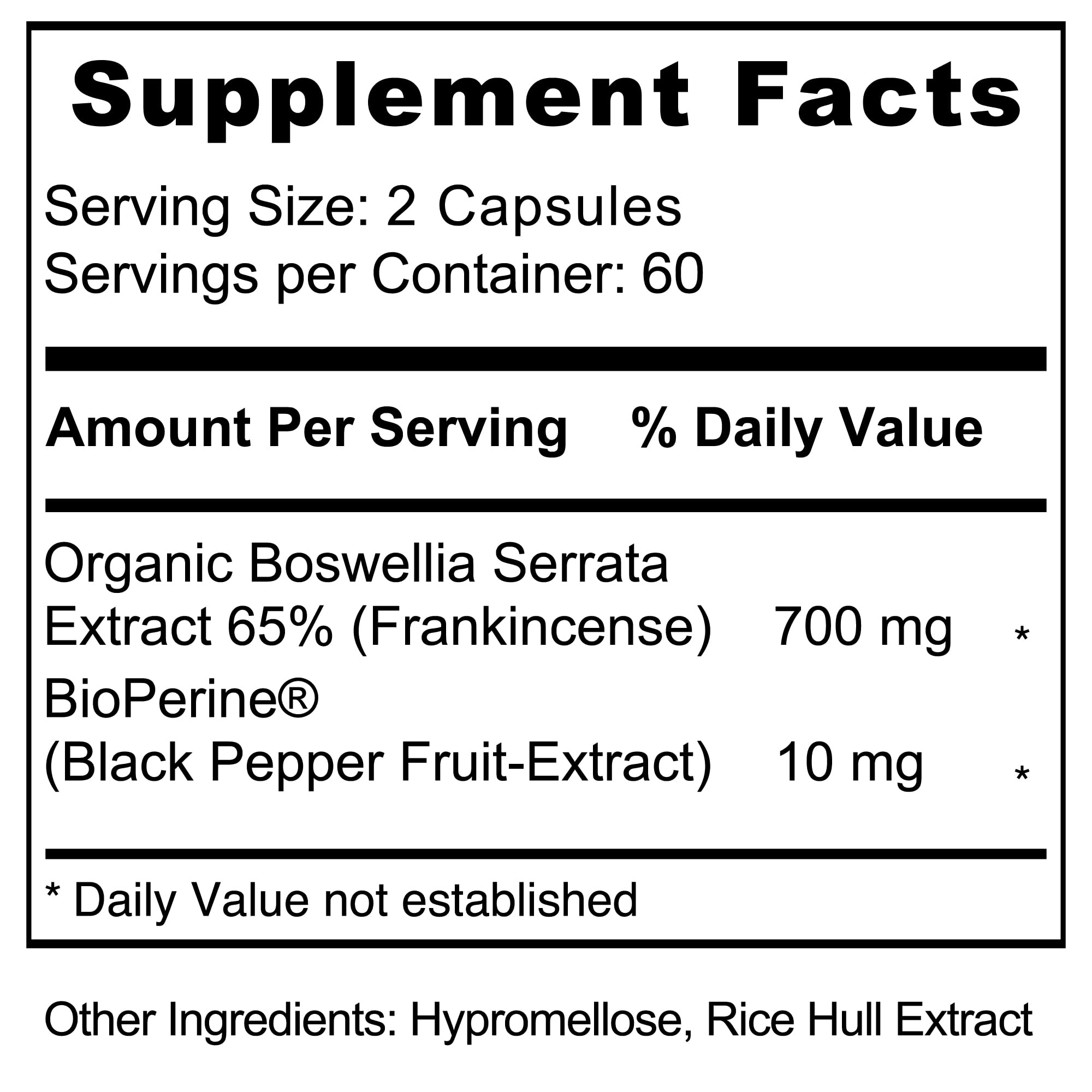 Jiva Botanicals Boswellia 120-capsule bottle packaging