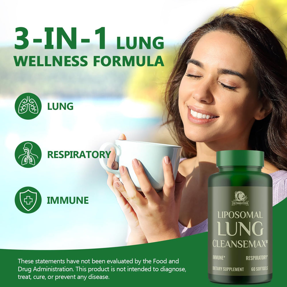 Packaging for Liposomal Lung Cleansemax 120 capsules