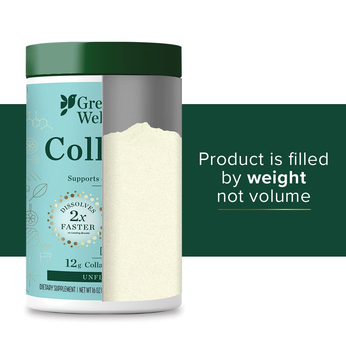 Kosher-certified, no preservatives dairy or sugars in collagen powder
