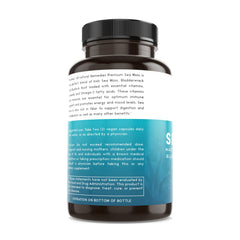 Thomas' sea moss capsules packaging with bottle and box
