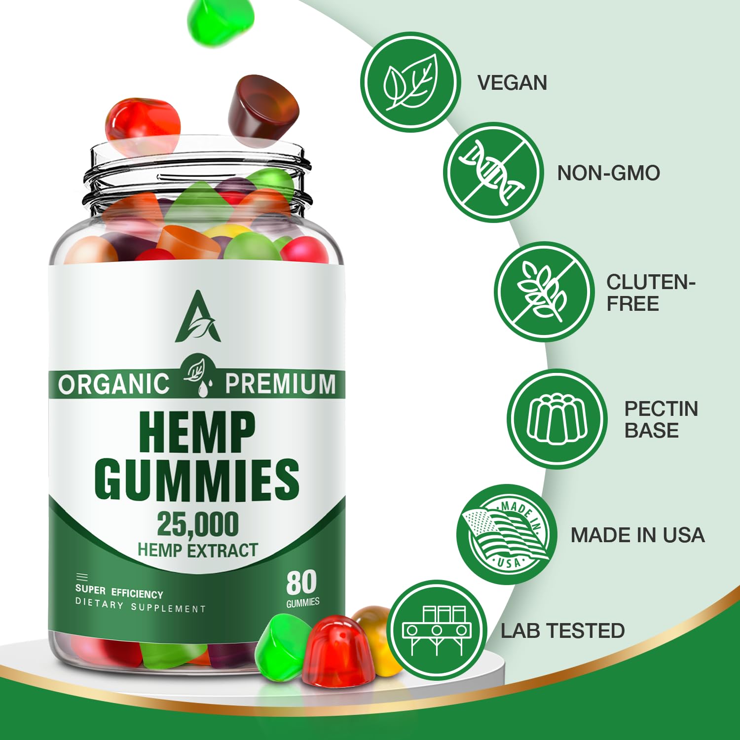 Packaging and branding of Hemp Gummies High Potency