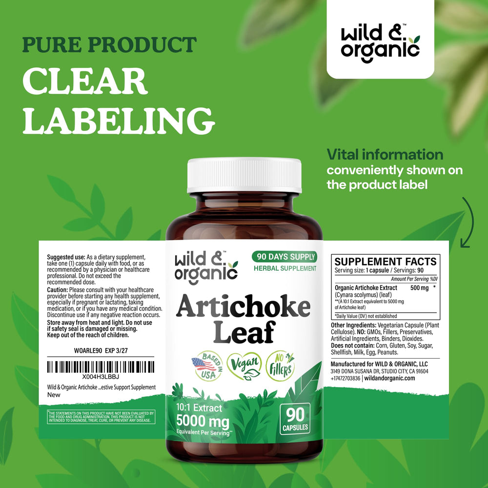 Packaging and capsules featuring artichoke leaf extract