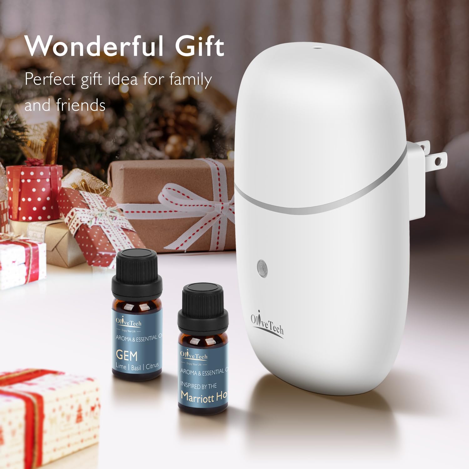 Packaging with diffuser and 2x10ml oils