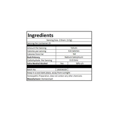 Packaging and label of Natrum Salicylicum 6C pellets