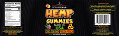 Six-pack box packaging of hemp gummies