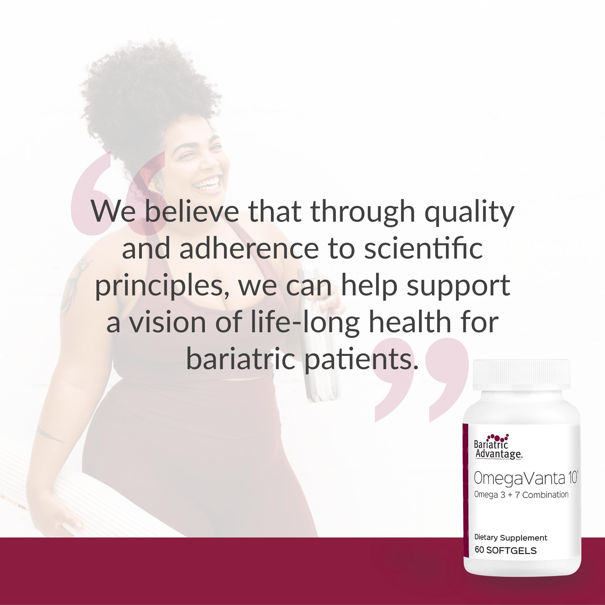 Box and bottle packaging for Bariatric Advantage OmegaVanta 10