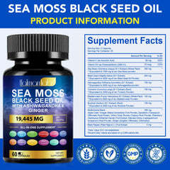 Packaging bottle for Sea Moss supplement