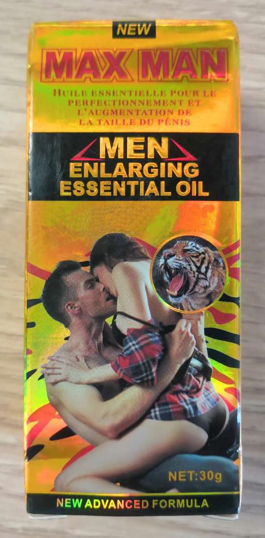 Packaging box and bottle of massage oil