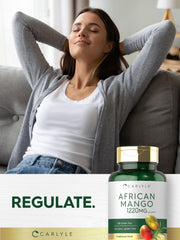 Product packaging of Carlyle African Mango supplement