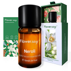 Packaging of FLOWERSAY Neroli Essential Oil