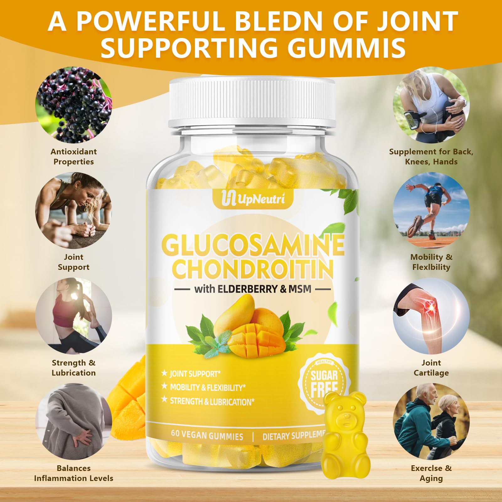 Product packaging front with label details