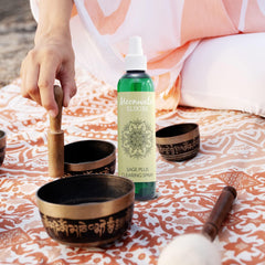 Packaging and lifestyle shot of Moonwater White Sage Spray