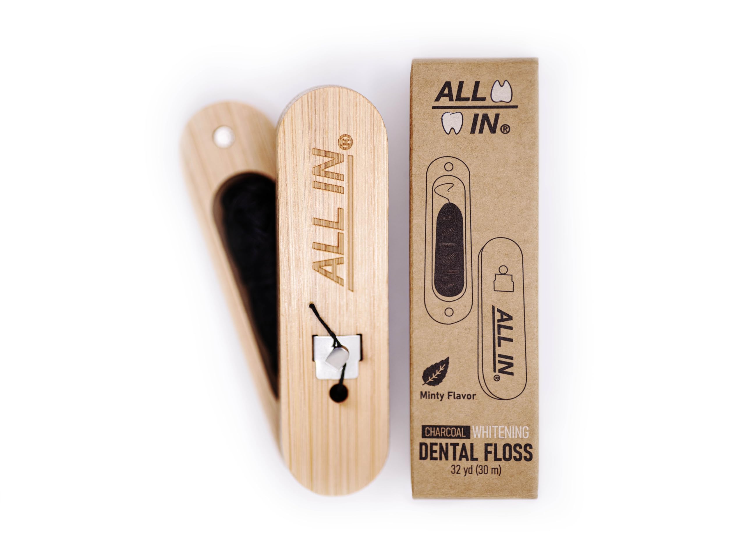 Packaging and travel case for ALL IN floss