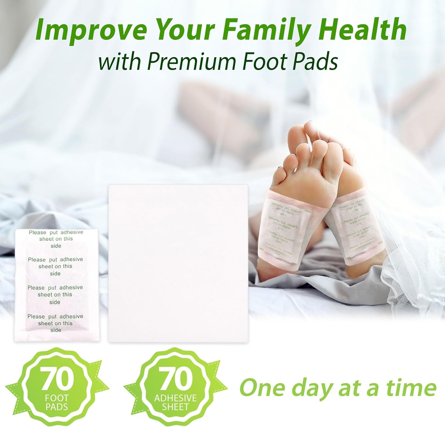Foot pads packaging and usage for home and travel