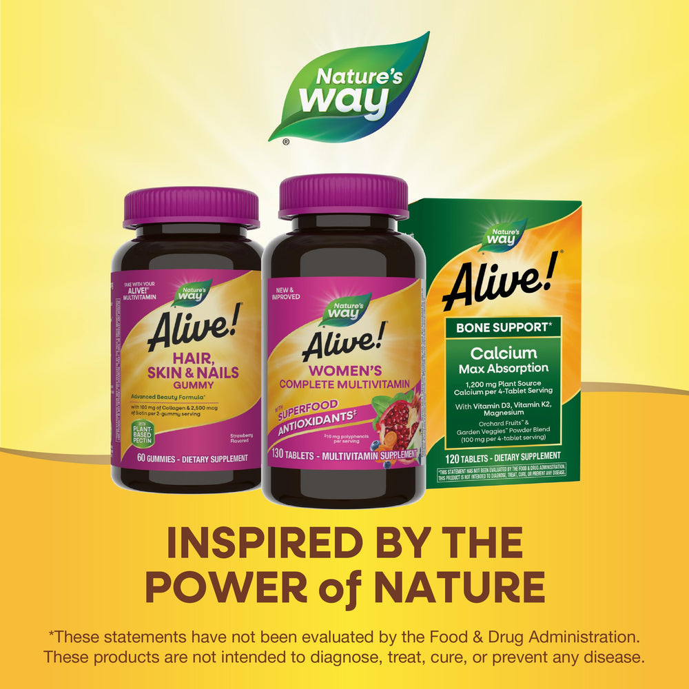 Packaging variations for Nature's Way Alive! Women's Multivitamin