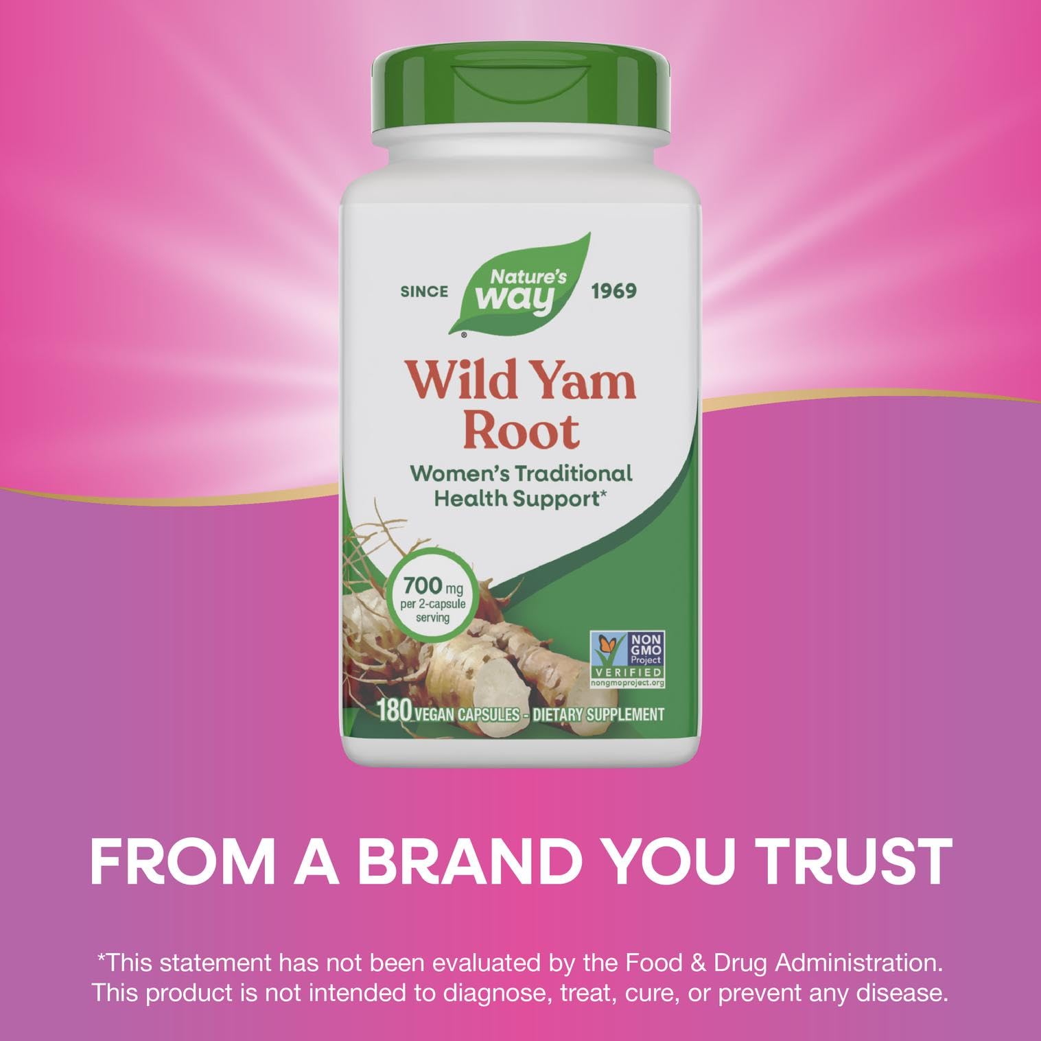 Packaging variations for Nature's Way Wild Yam Root