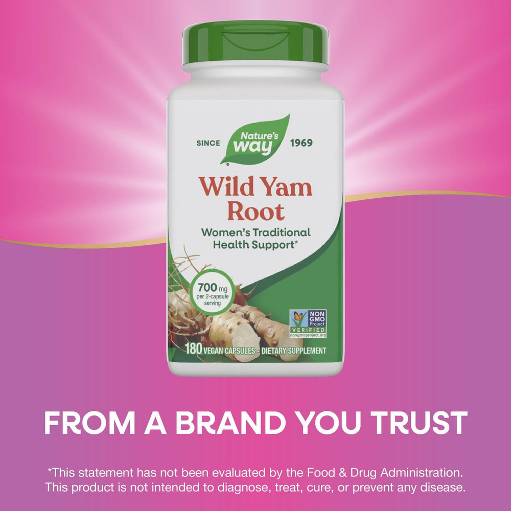 Packaging variations for Nature's Way Wild Yam Root