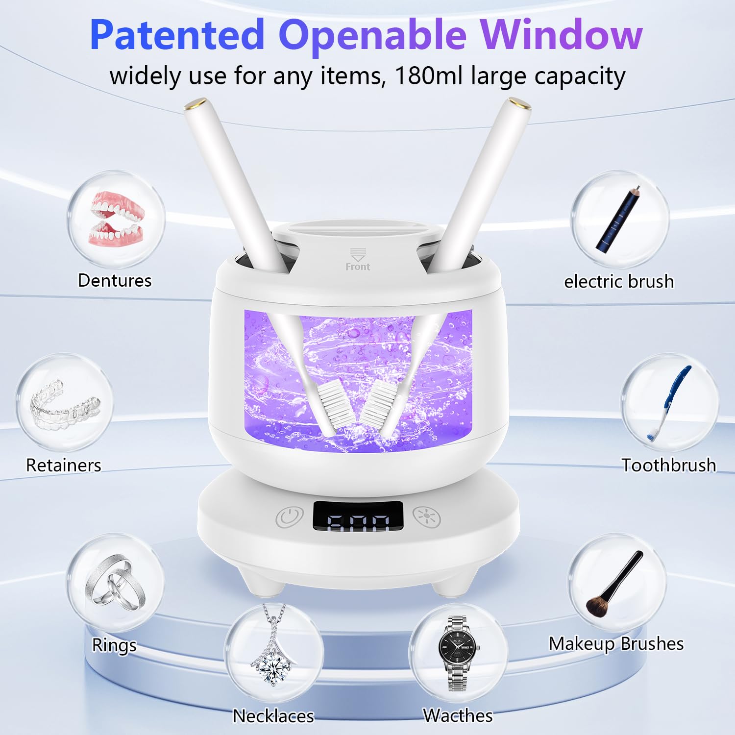 Packaging, warranty and support information for the 2025 Ultrasonic Retainer Cleaner