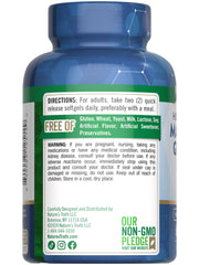 Packaging with supplement facts and ingredients