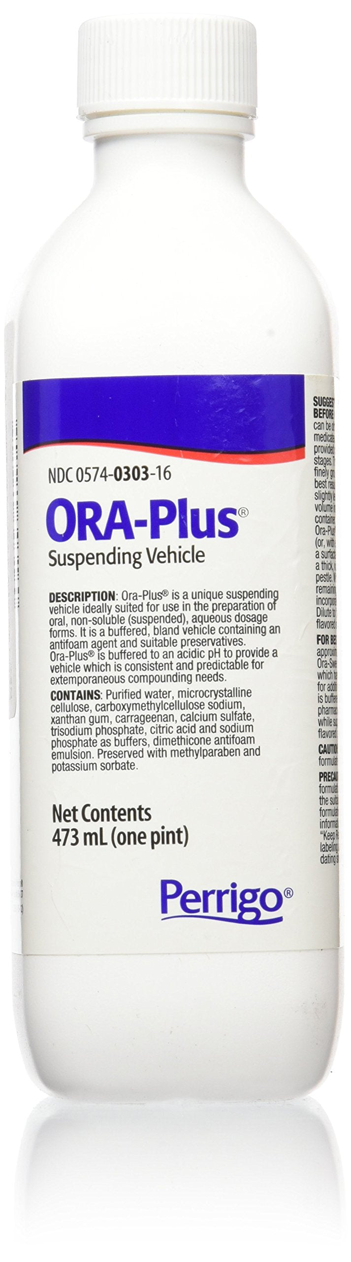 PADDOCK Laboratories Ora-Plus Oral Suspending Vehicle, 16 Ounce bottle