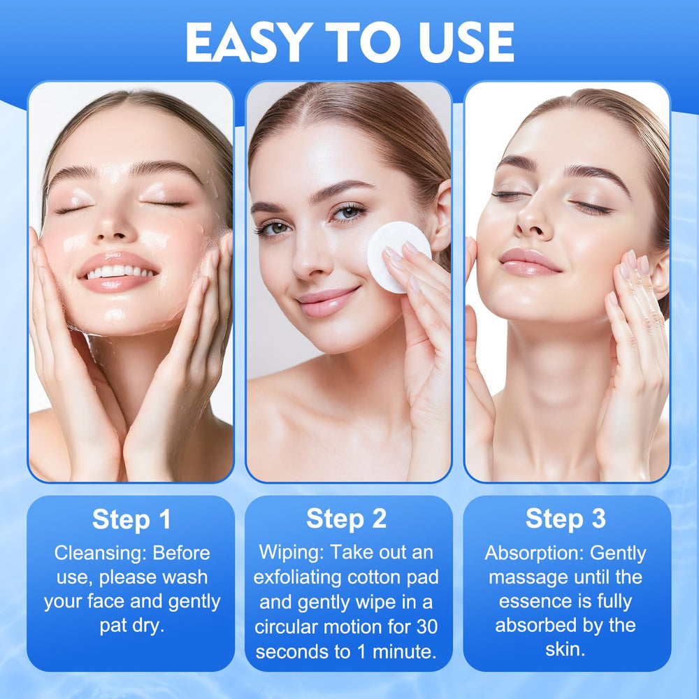 Paistely Glycolic Pads after-use glow; smoother, refined skin texture