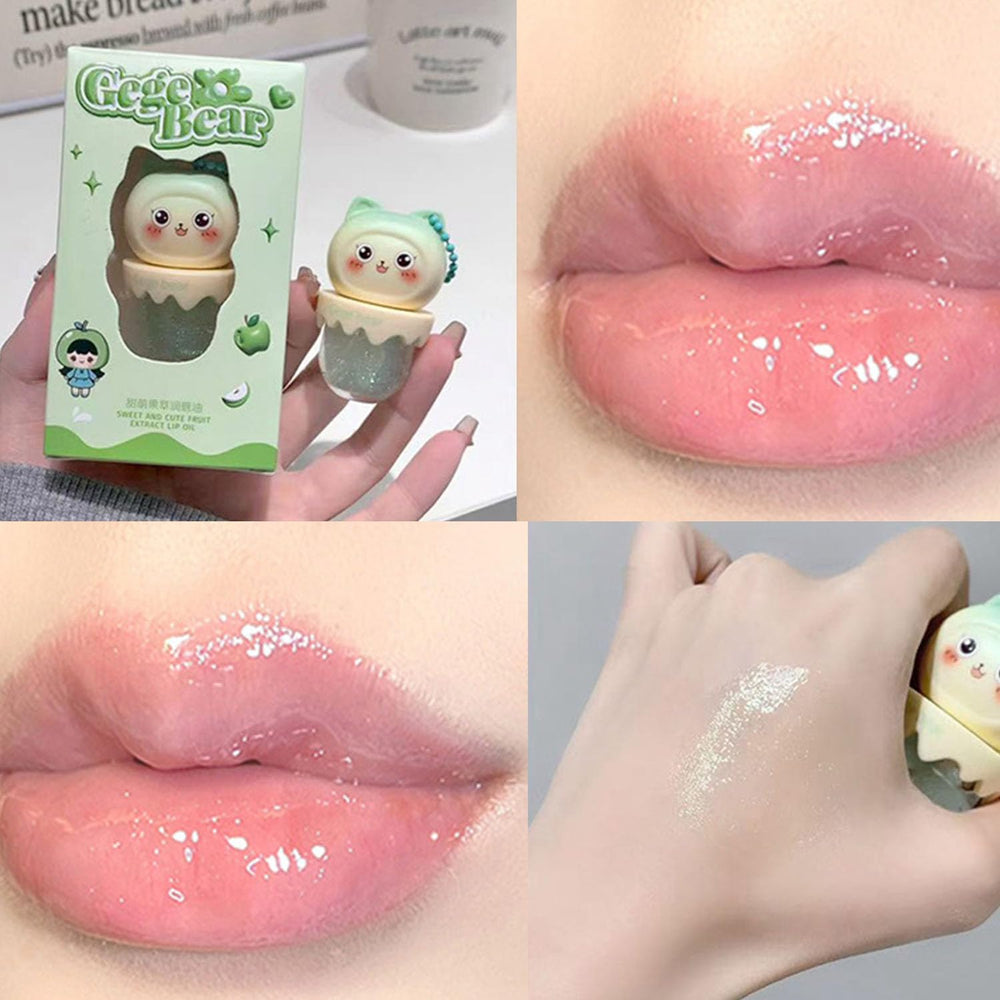 Pakivs Apple Shimmer Lip Gloss bottle provides natural tint with glossy finish