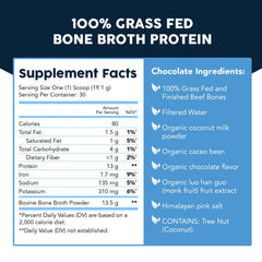 Paleovalley logo with chocolate bone broth protein powder package