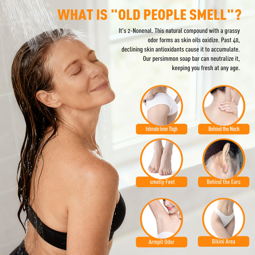 PALFICAB persimmon round soap back label highlights ingredients and usage notes.