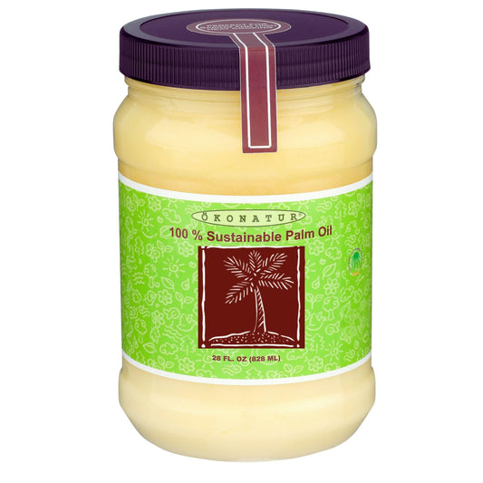 28 oz bottle of 100% sustainable palm oil with RSPO certification