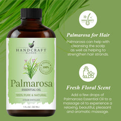 Palmarosa essential oil for diffuser and aromatherapy