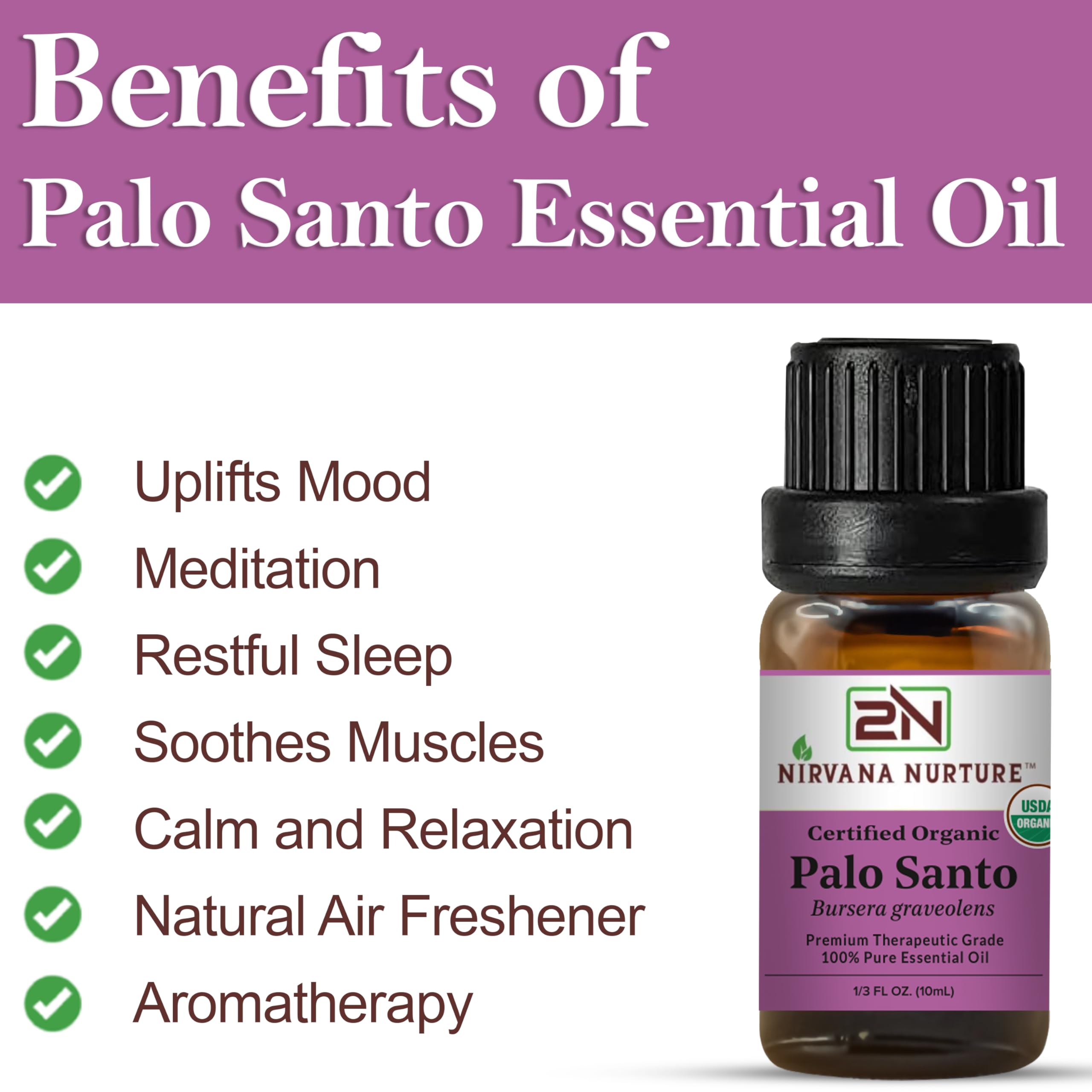Steam-distilled Palo Santo essential oil from Bursera graveolens