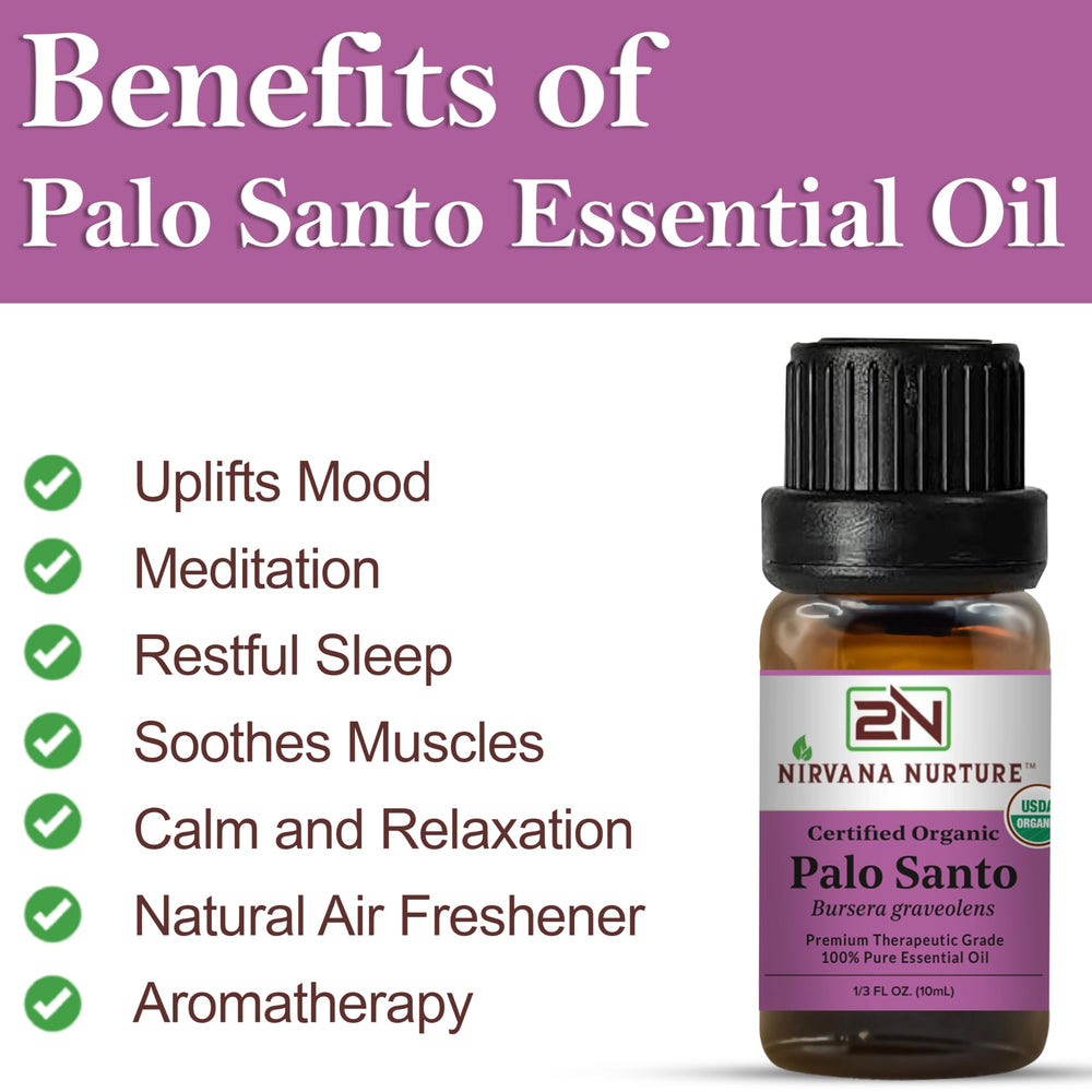 Steam-distilled Palo Santo essential oil from Bursera graveolens