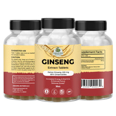 Bottle packaging of Amazing Botanicals Panax Ginseng Extract Tablets