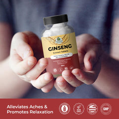 Serving suggestion of Panax Ginseng extract tablets