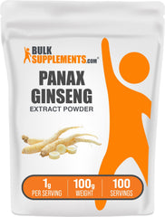 Panax ginseng root extract powder container, 100g pack