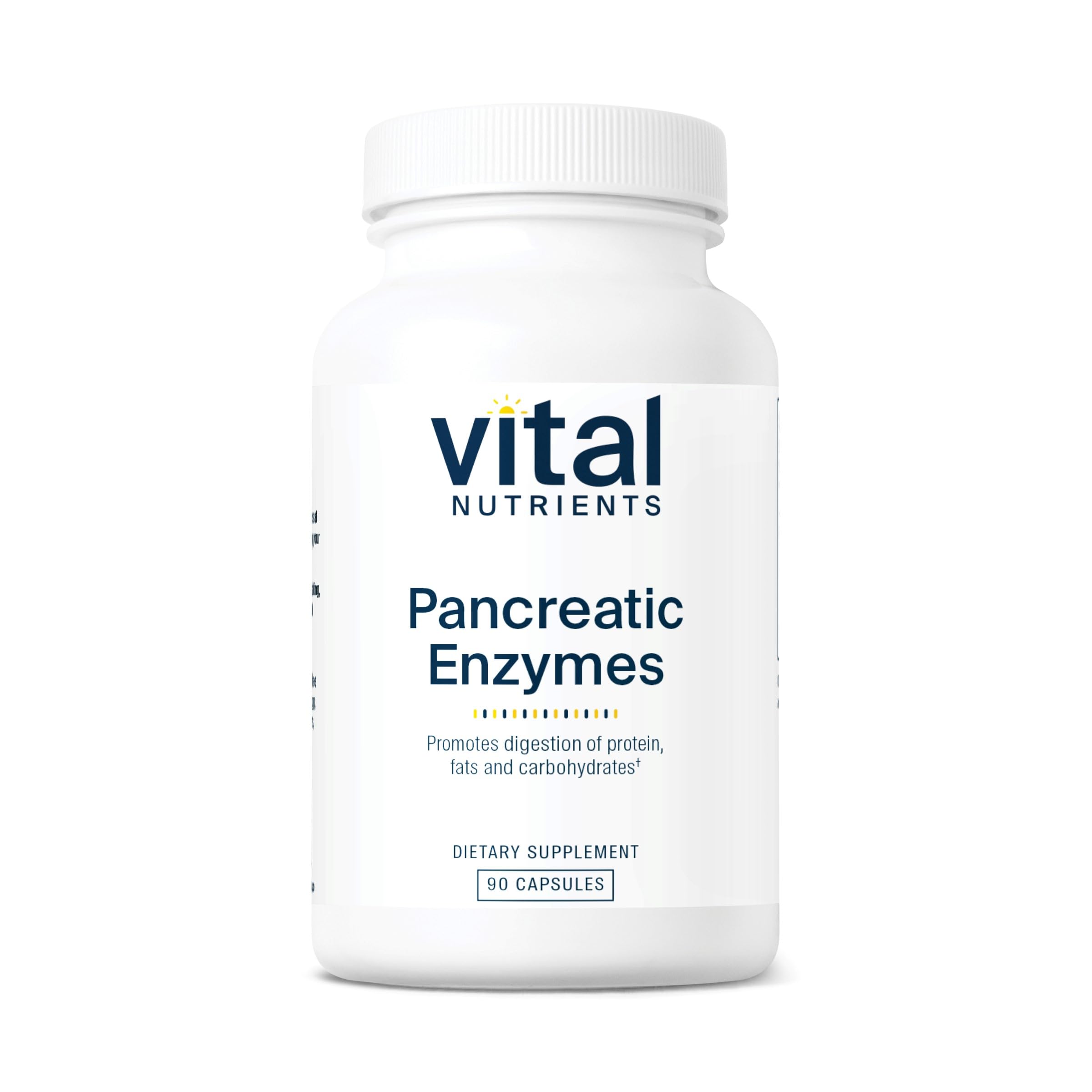 Vital Nutrients Pancreatic Enzymes 1000mg full-strength bottle