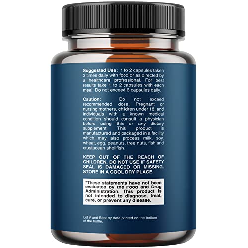 Pancreatin digestive enzymes ingredients close-up